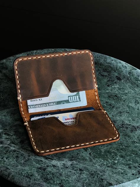 leather business cards holder